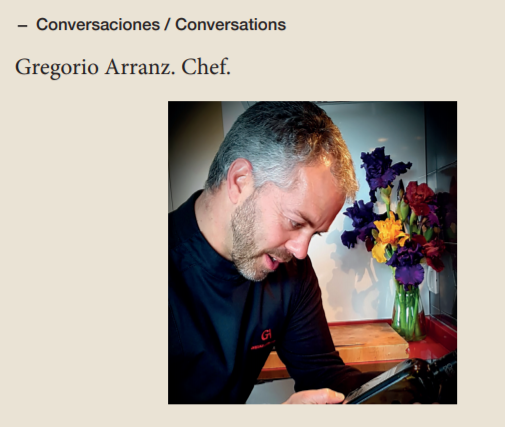 Conversaciones ESAO Guide: Chef Gregorio Arranz
